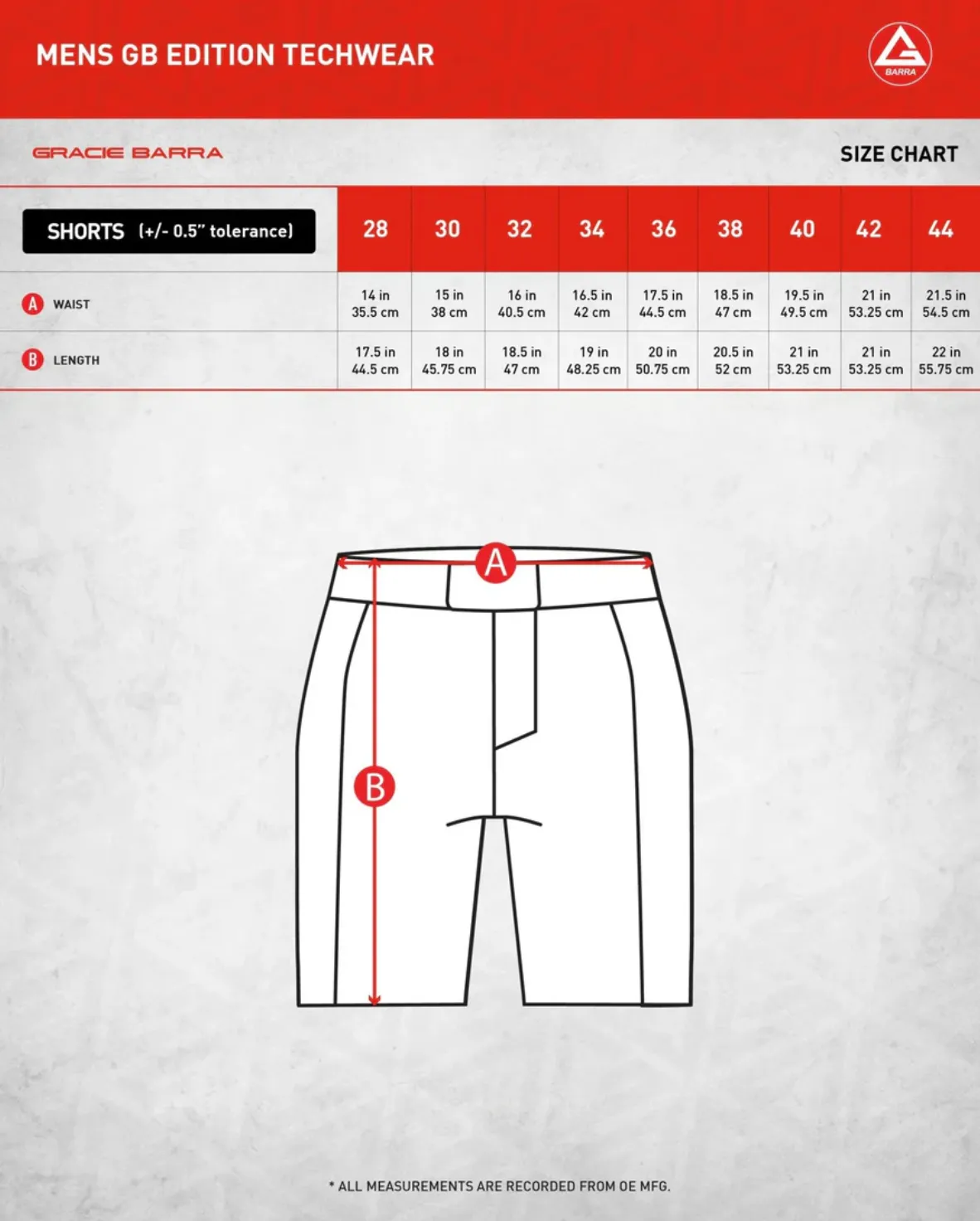 GB Edition Mens Velcroless Training Shorts - Black
