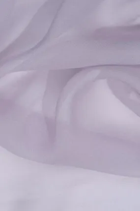Gray White Sand Silk Georgette Fabric