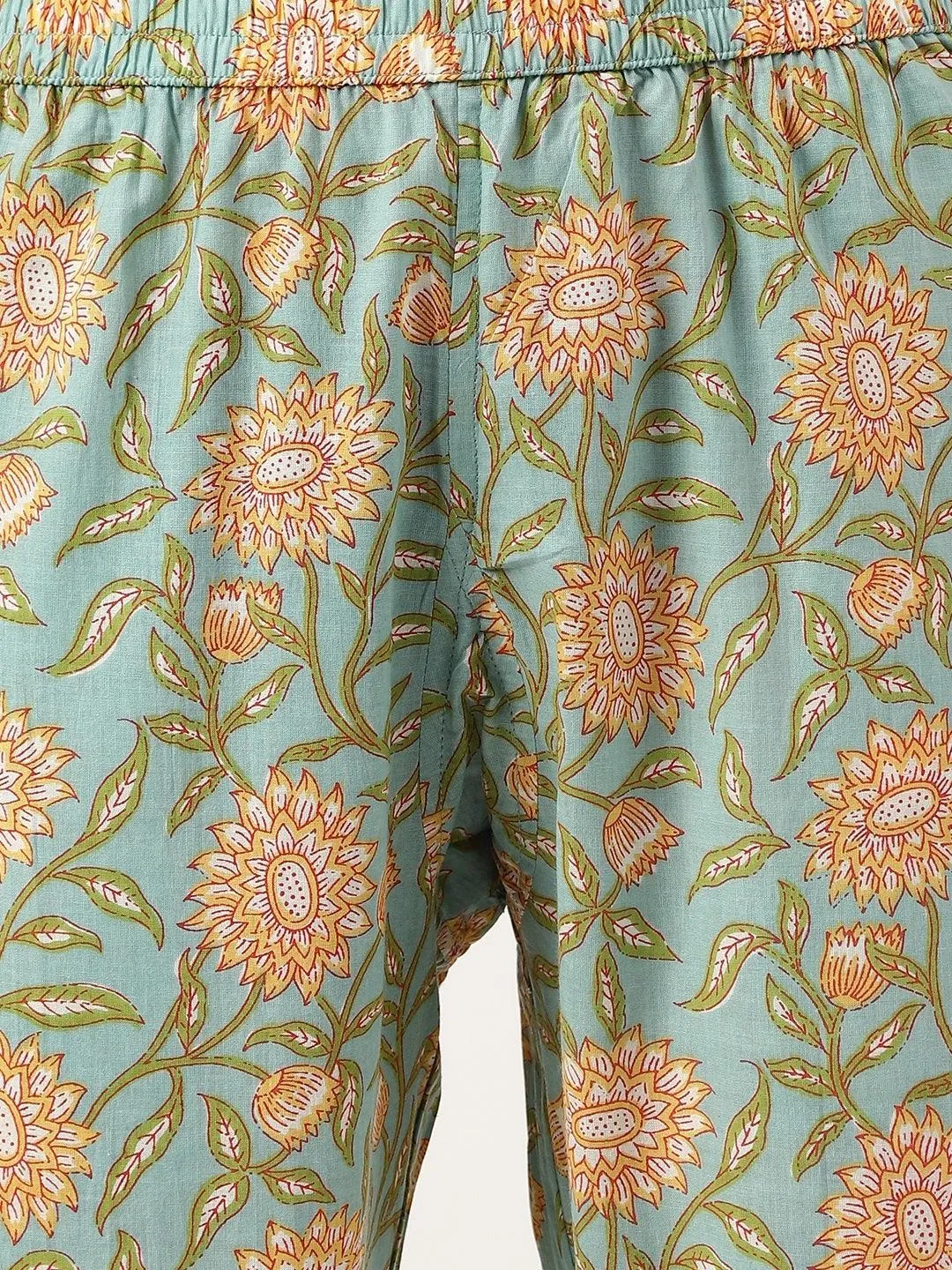 Green Printed Loungewear/Nightwear