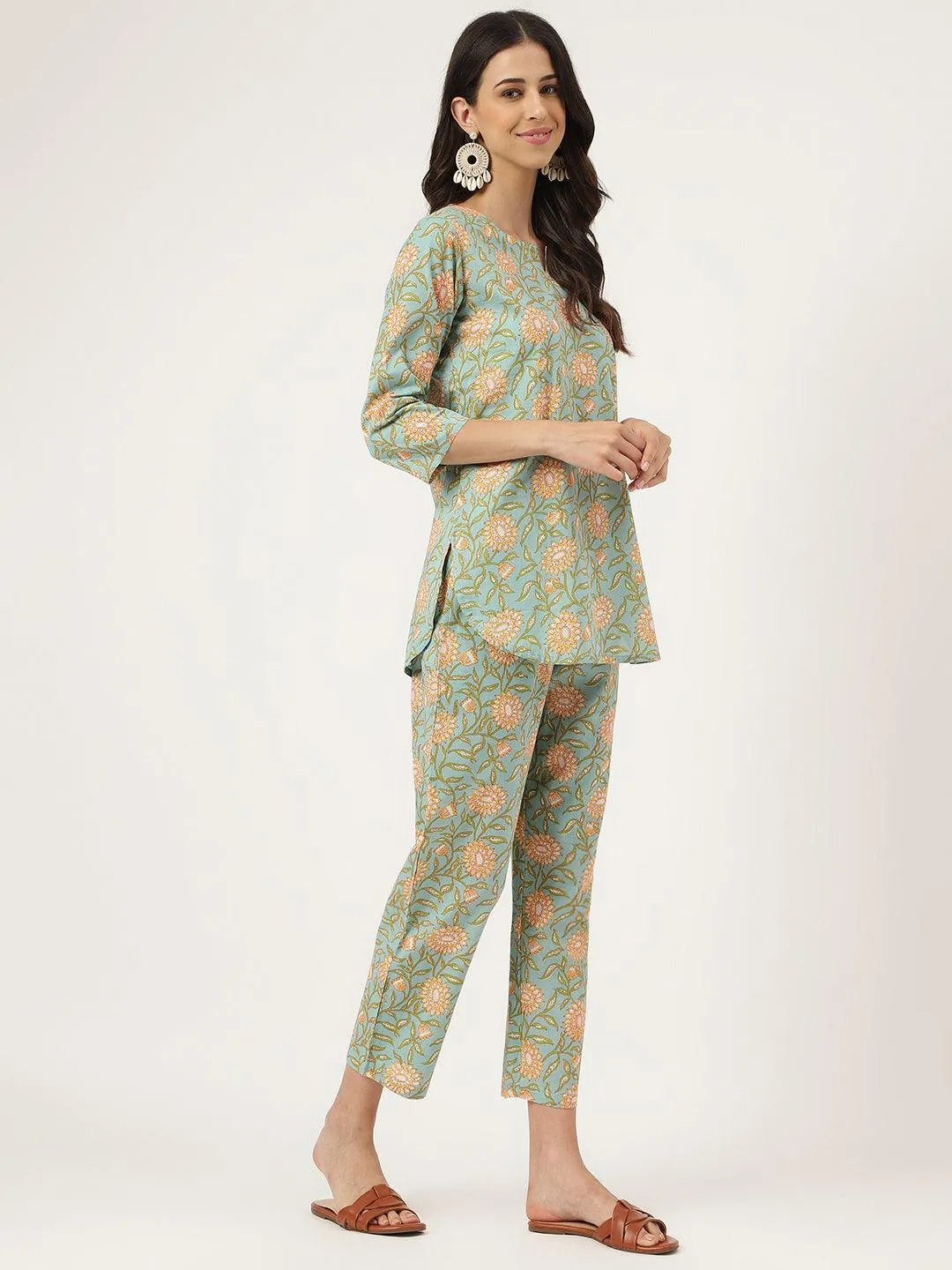 Green Printed Loungewear/Nightwear