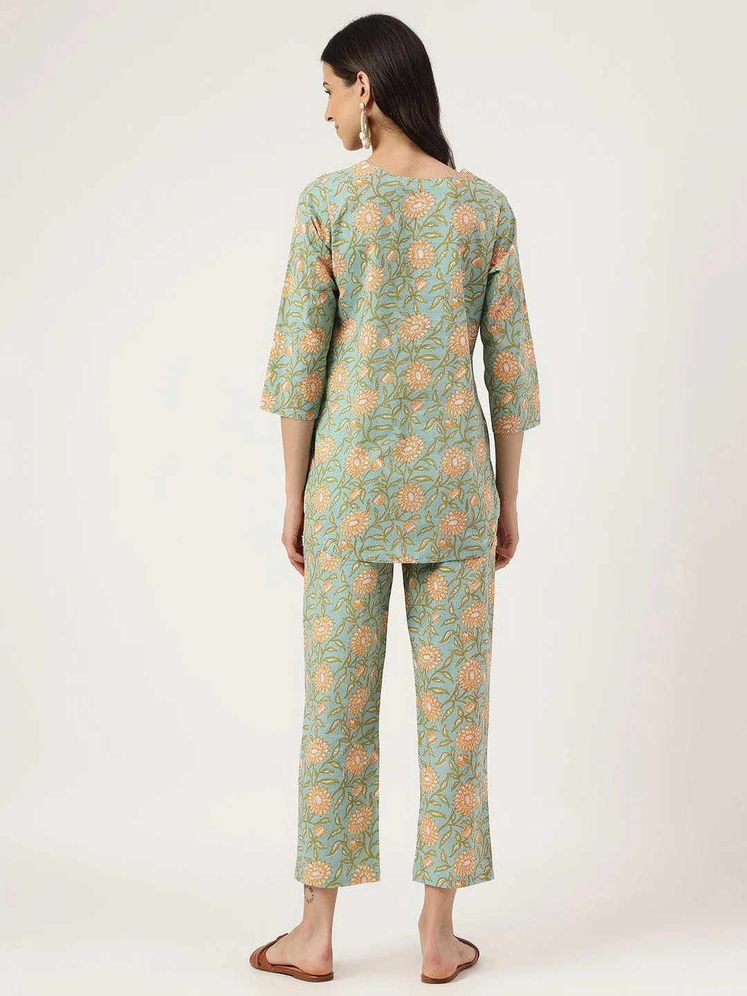 Green Printed Loungewear/Nightwear