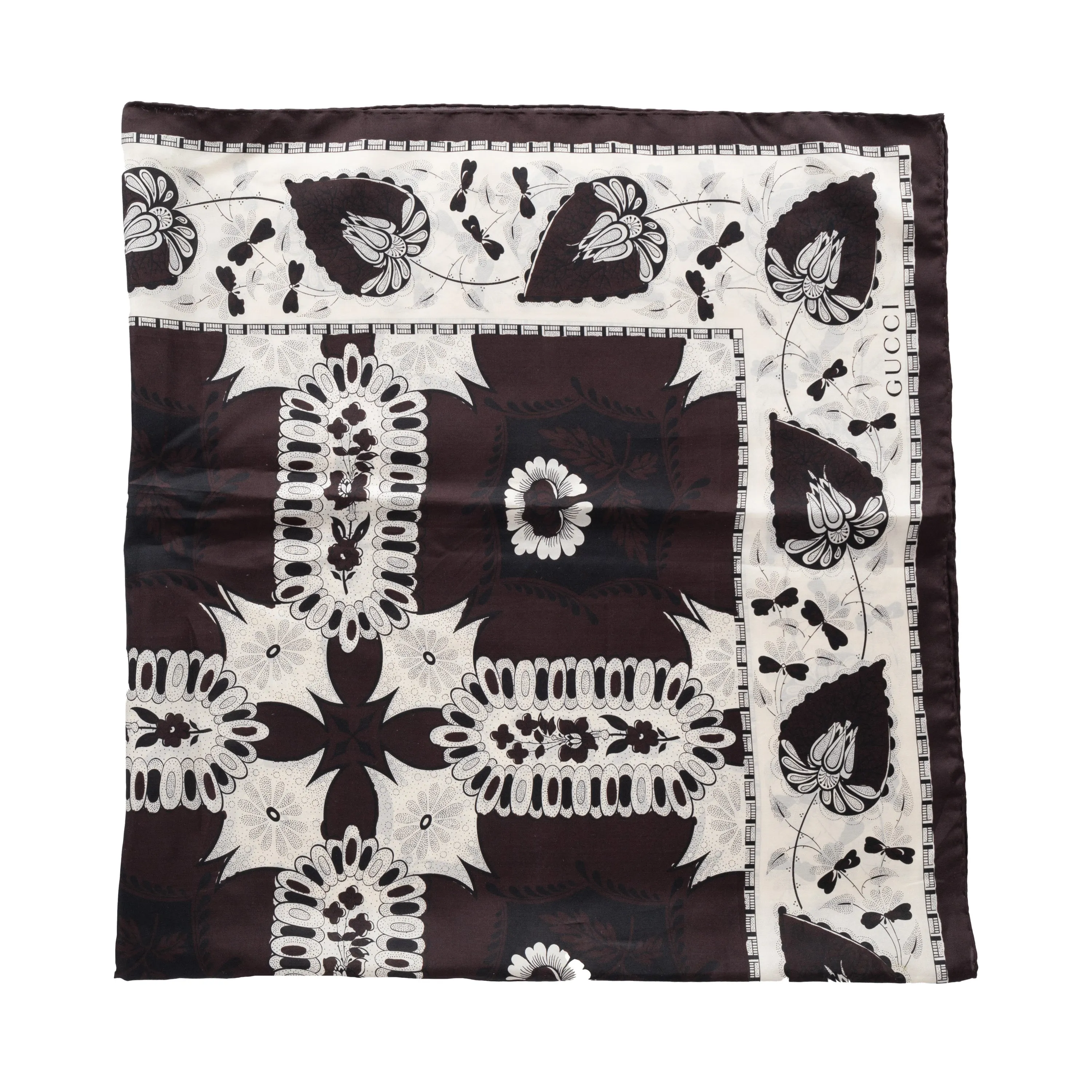 Gucci Silk Printed Foulard - '10s