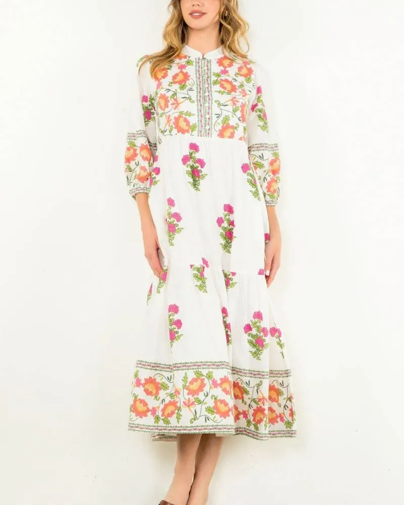 Holland Floral Tiered Dress