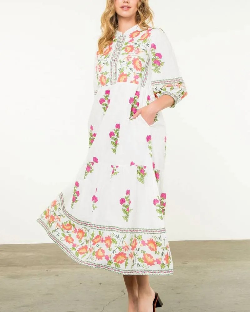 Holland Floral Tiered Dress