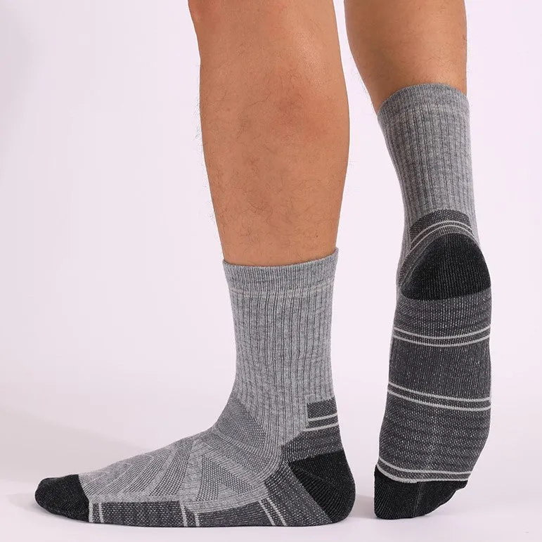 Hywell™ | Merino Wool Thick Padded Hiking Crew Socks | 3 Pairs
