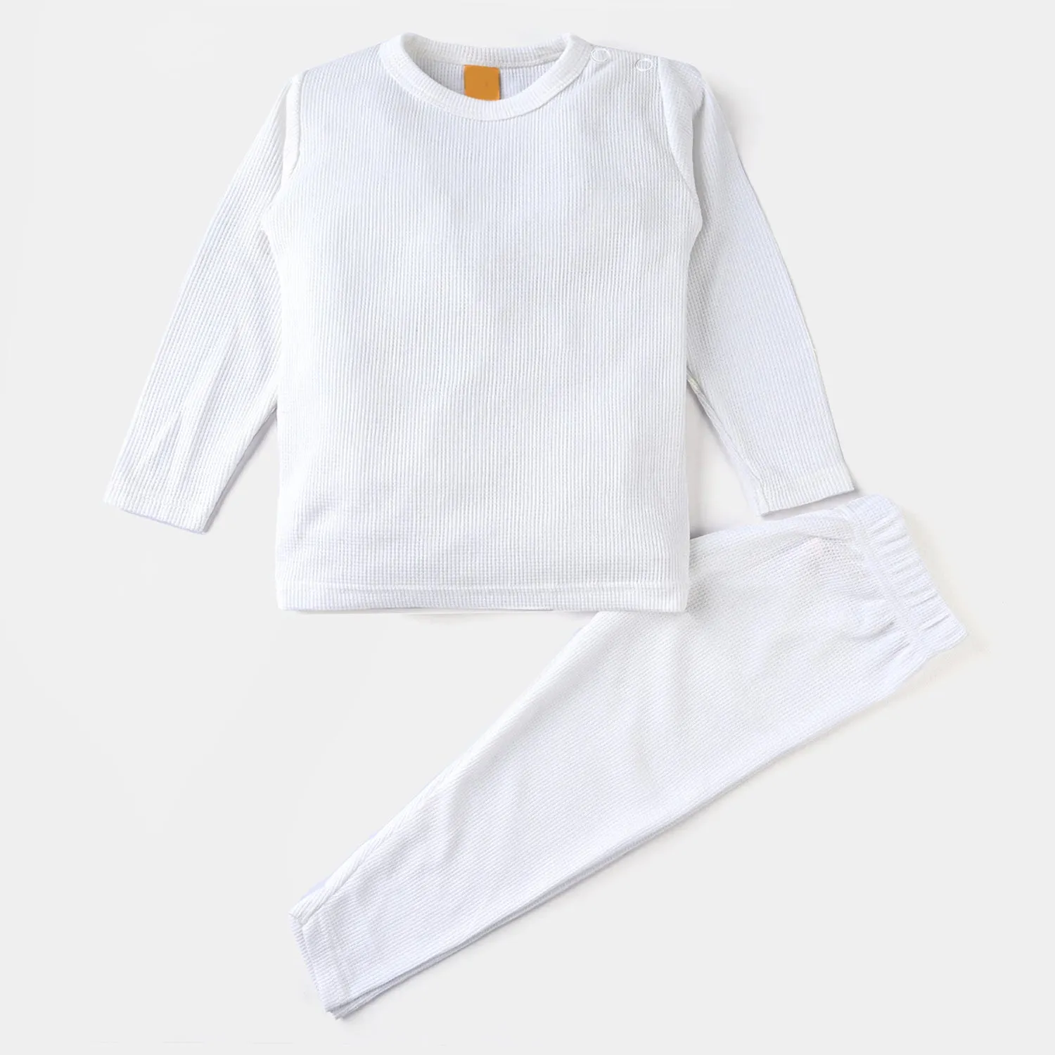 Infant Unisex Thermal Inner Wear -White