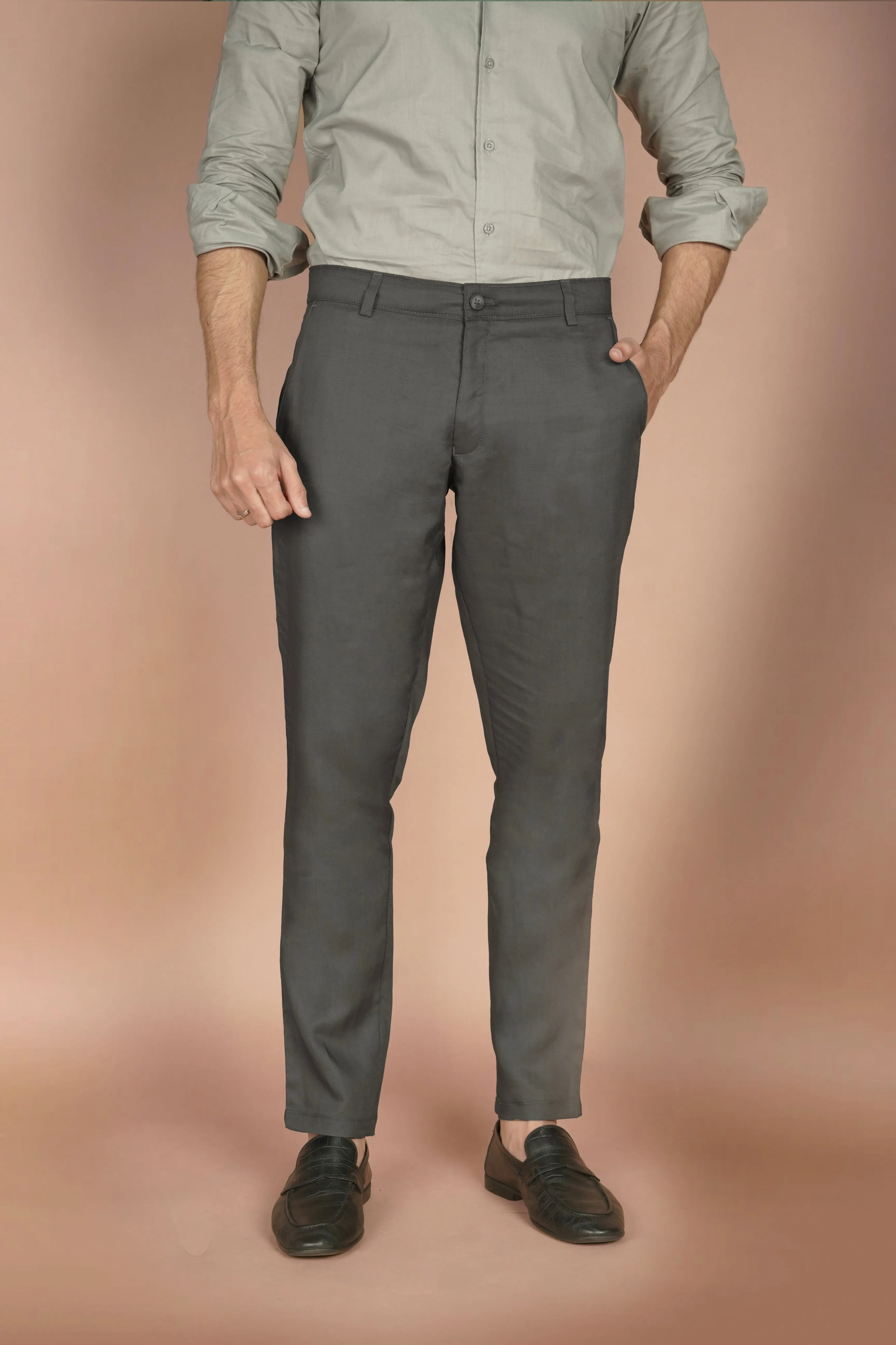 Iron Grey Linen Trousers