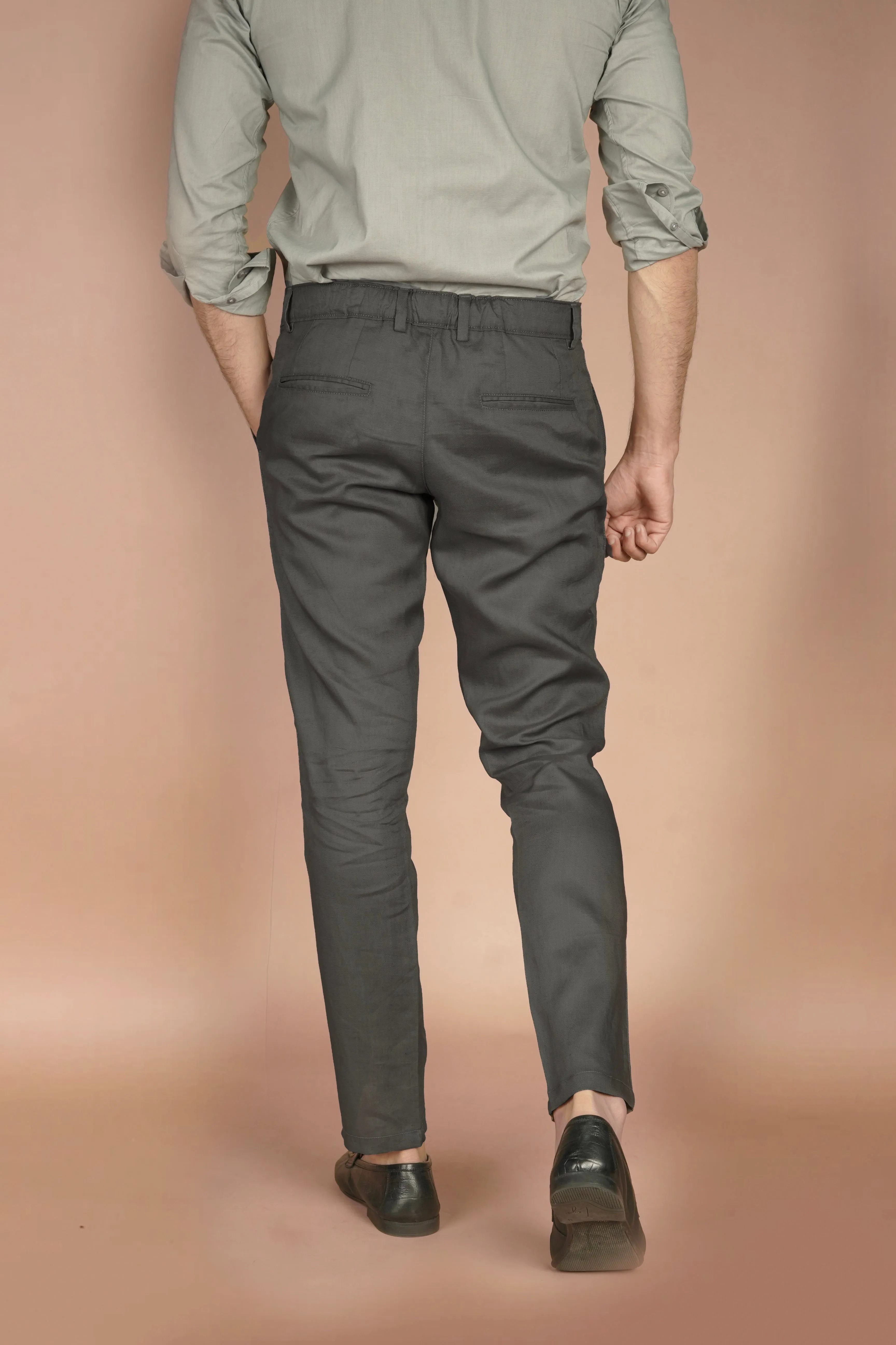 Iron Grey Linen Trousers