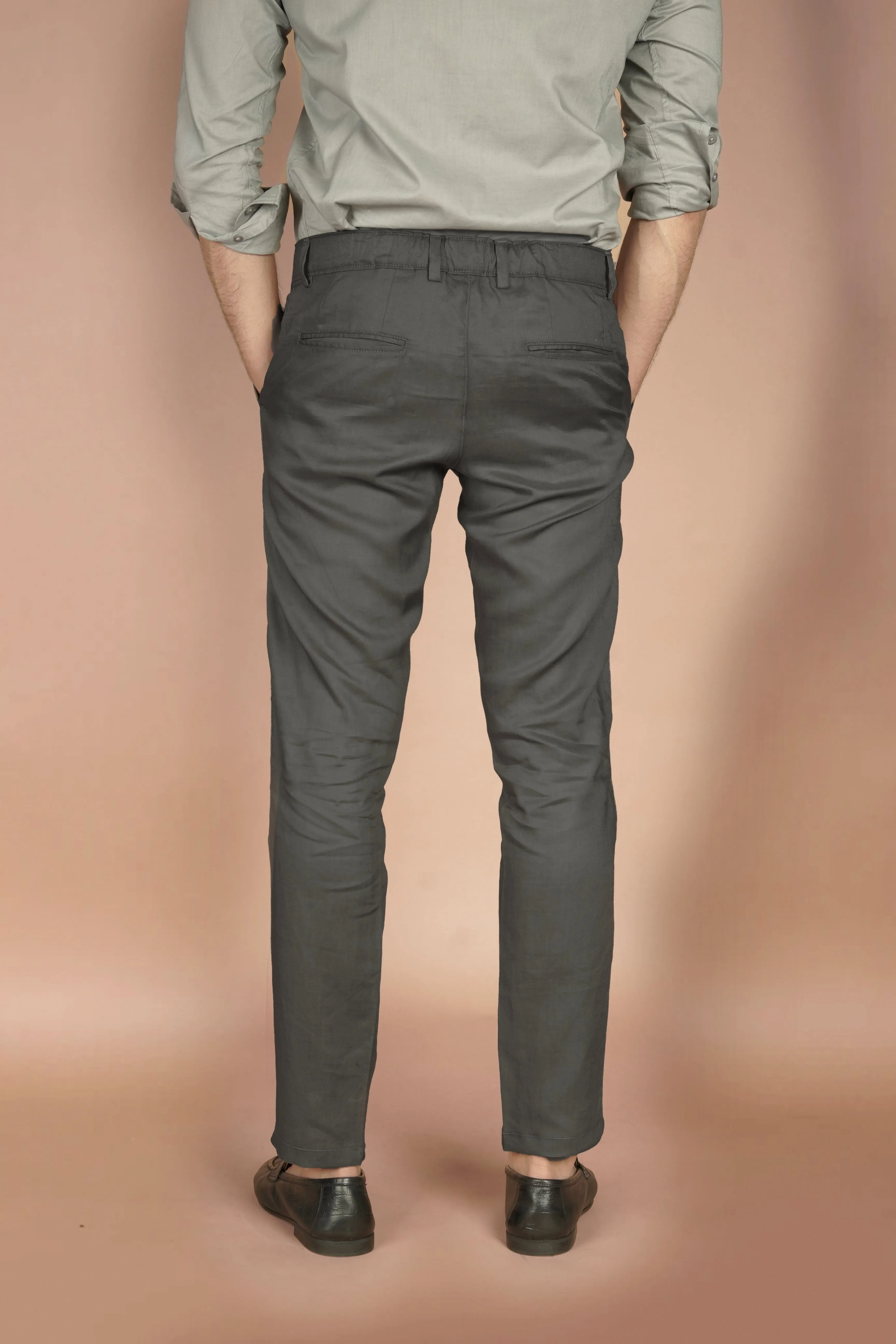 Iron Grey Linen Trousers