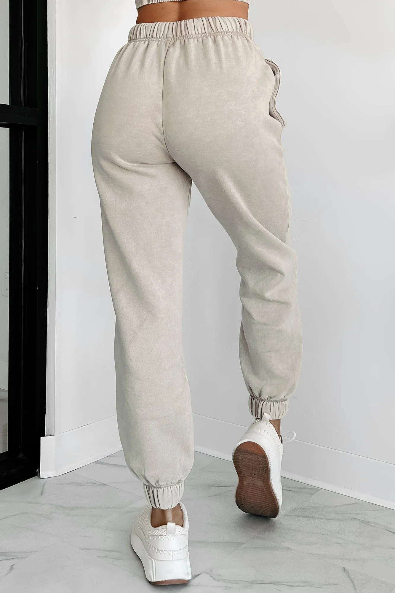 Kent Acid Wash Jogger Sweatpants (Ash Mocha)