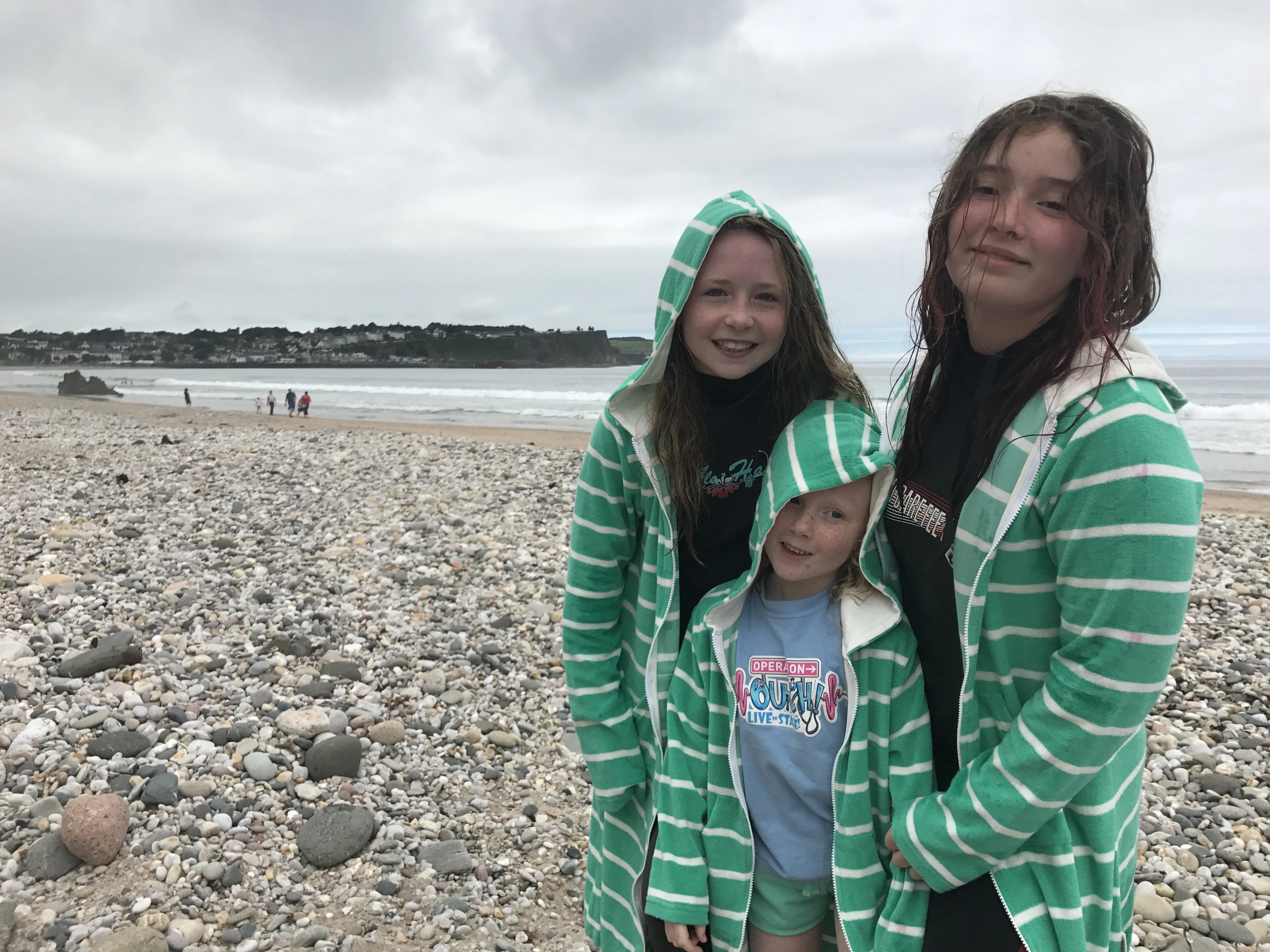 Kids Sea Green Stripe Choodie