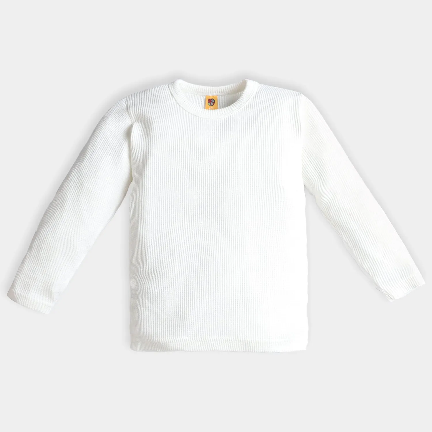 Kids Unisex Thermal Inner Suit-White