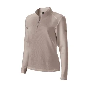 LADIES POLKA DOT THERMAL TECH GOLF SWEATER - BLACK