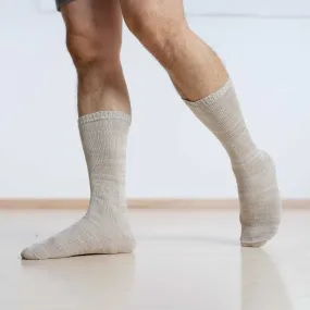 LAGUNA Elastic-free Organic Hemp - Merino Wool Socks (No Polyester, No Latex, No Spandex, No Nylon, No Polyamide, No Plastic) (100% Biodegradable)