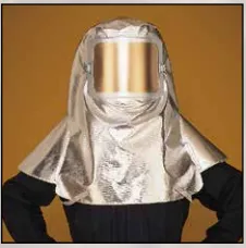Lakeland 310-1AGLG Aluminized glass hood with GOLD lens | One Size