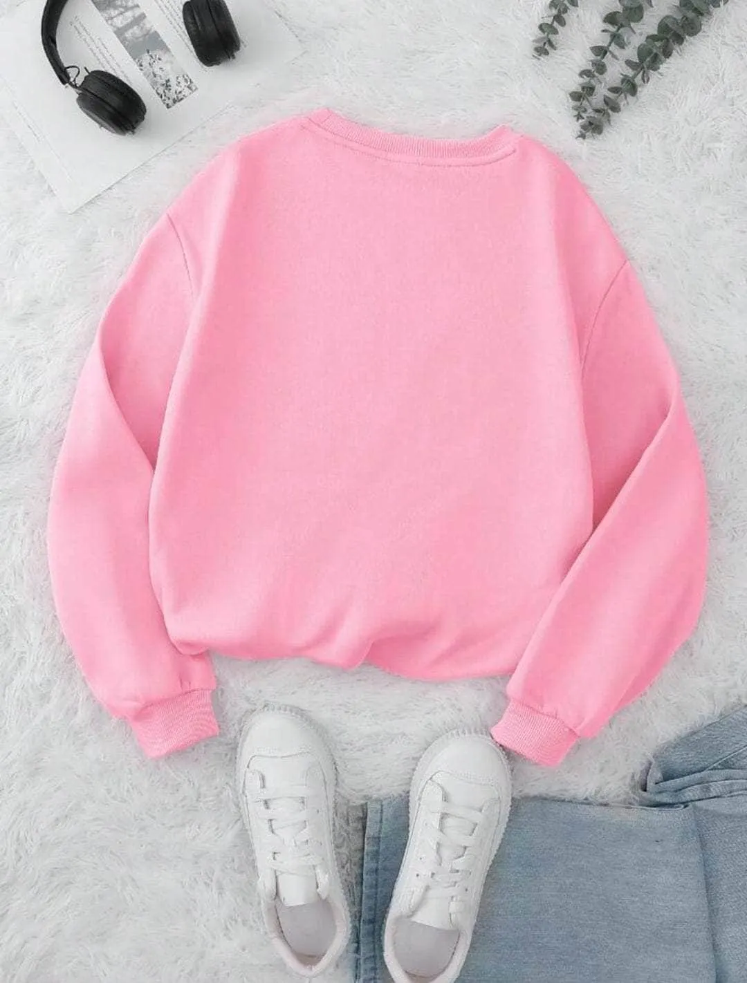 Lemon Tart Women's Printed Sweatshirt LTWPRSW1 - Pink