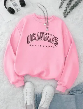 Lemon Tart Women's Printed Sweatshirt LTWPRSW1 - Pink