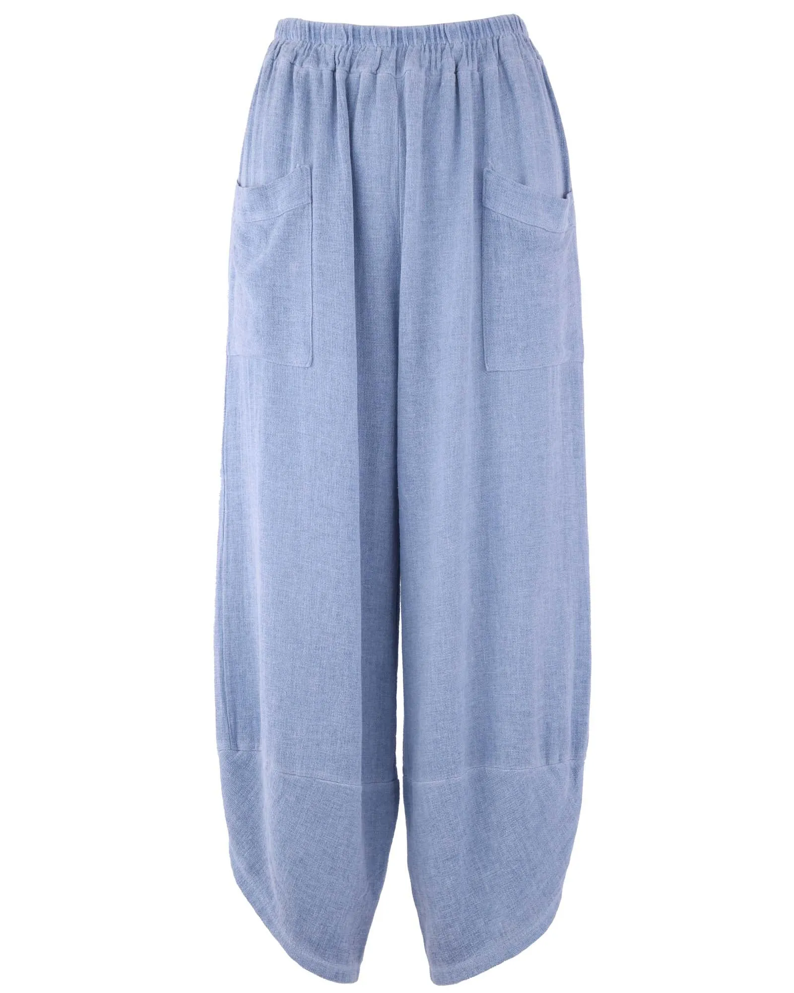 Linen and Cotton Blend Hareem Pants
