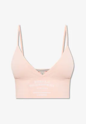 Logo Embroidered Bra