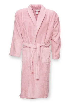 Luxury Cotton Bathrobe "Terry" in Rose Color