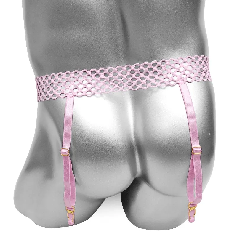 Men's Garter Belts / Sexy Lingerie with Floral Suspenders / Erotic Nightwear for Male