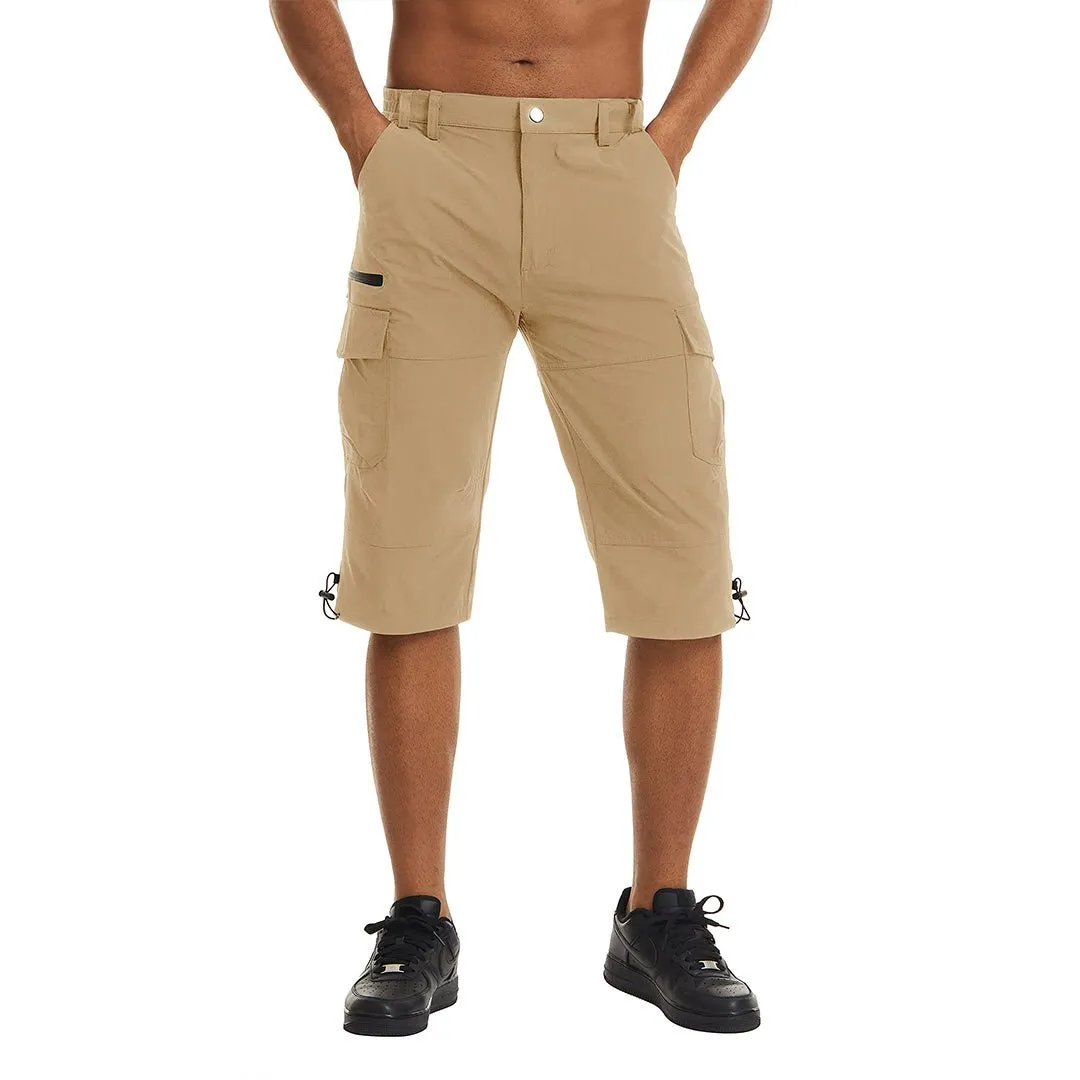 Men's Hiking Shorts 3/4 Quick-Dry Cargo Shorts