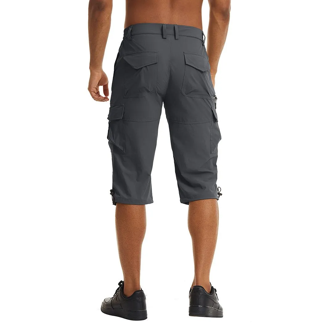 Men's Hiking Shorts 3/4 Quick-Dry Cargo Shorts