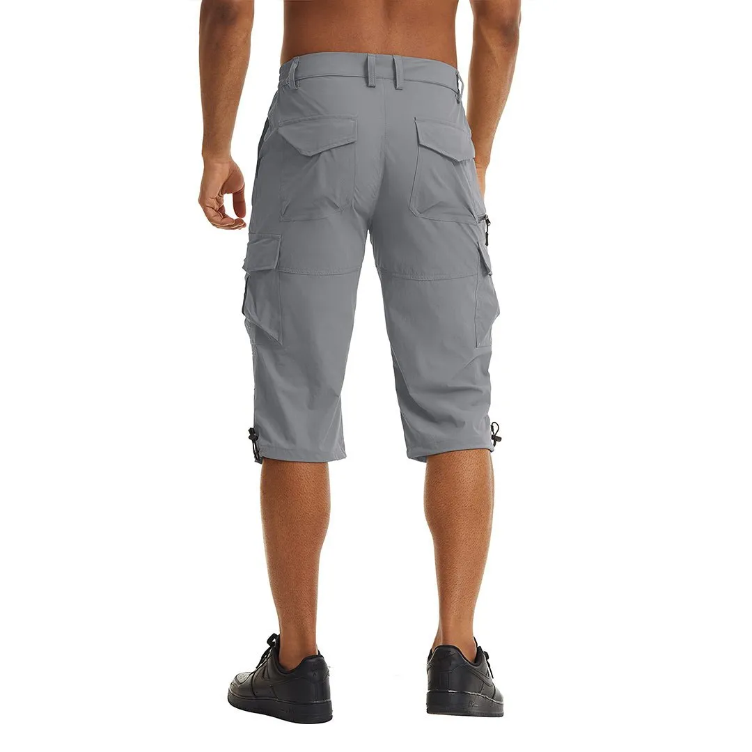 Men's Hiking Shorts 3/4 Quick-Dry Cargo Shorts
