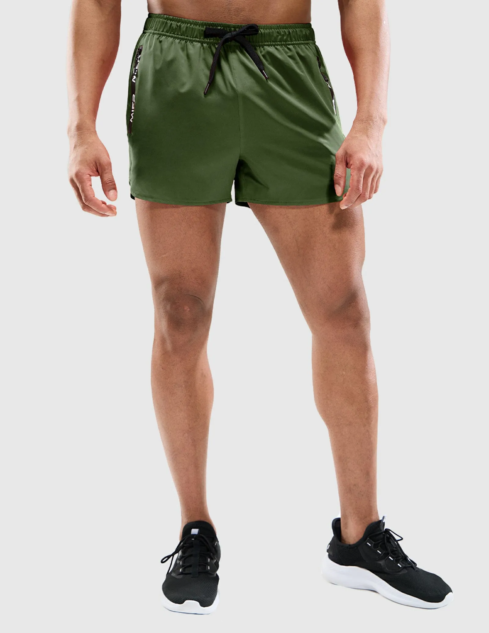 Men's PaceLite Logo Shorts W/Brief 3"