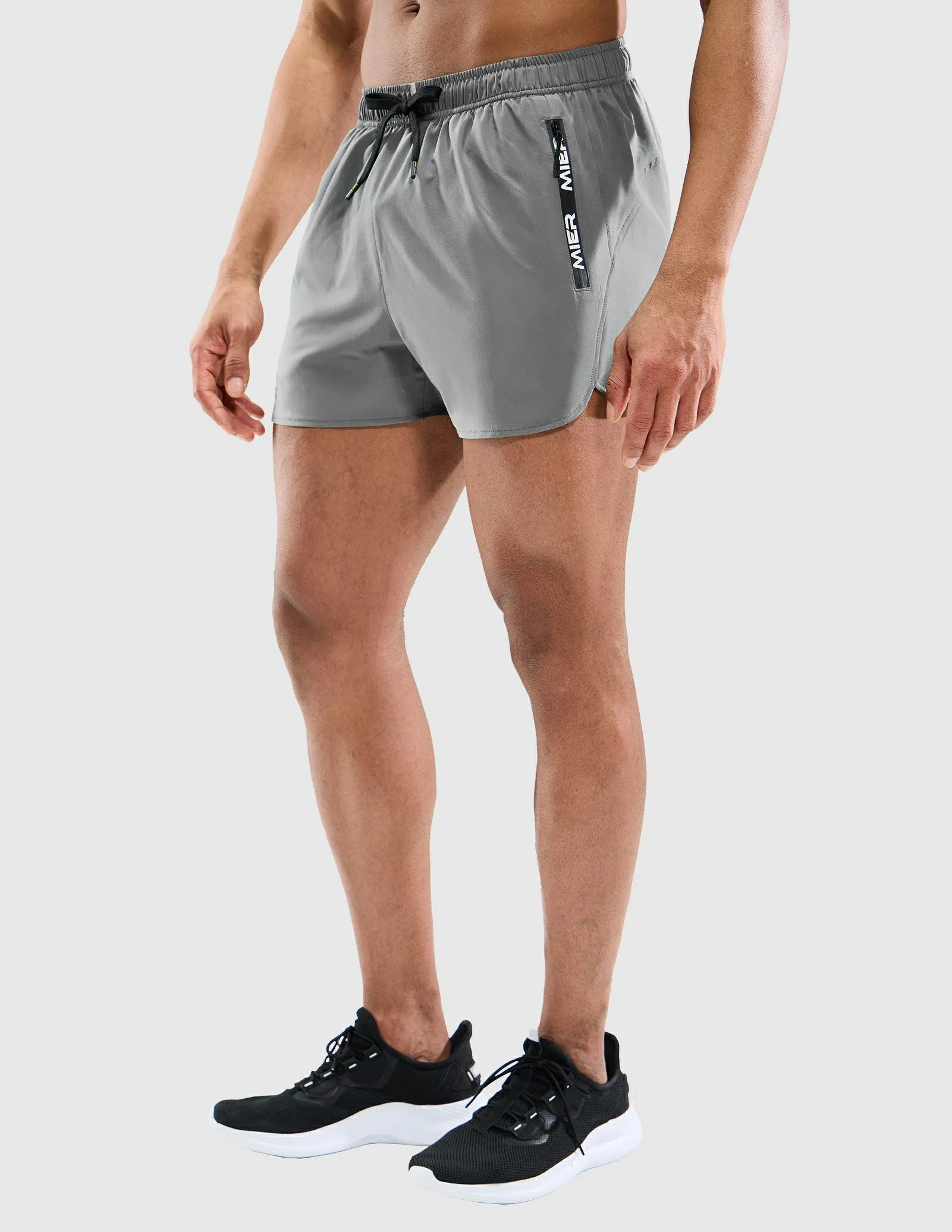 Men's PaceLite Logo Shorts W/Brief 3"