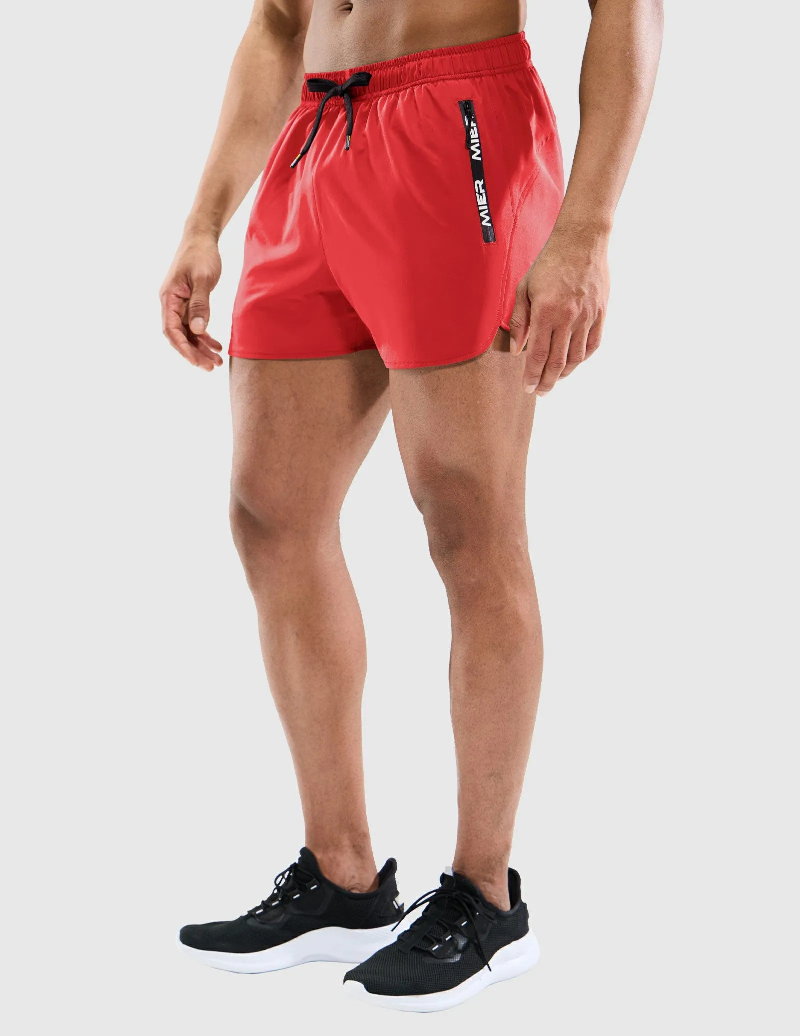 Men's PaceLite Logo Shorts W/Brief 3"