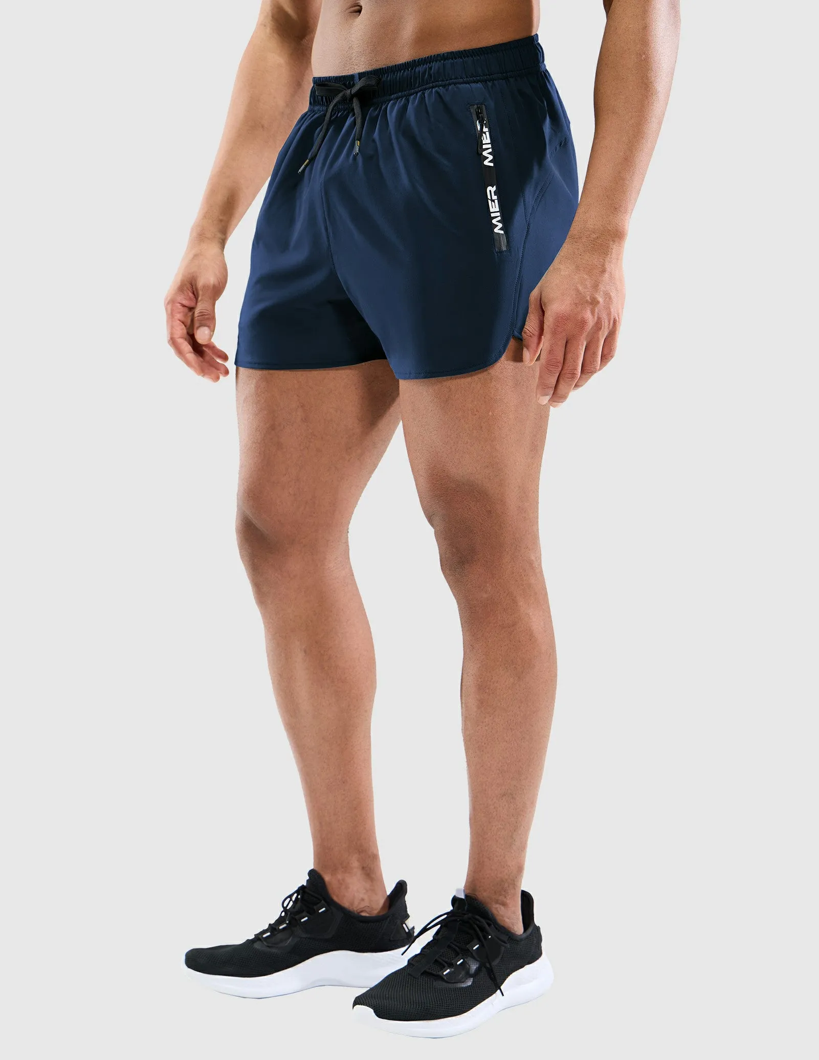 Men's PaceLite Logo Shorts W/Brief 3"