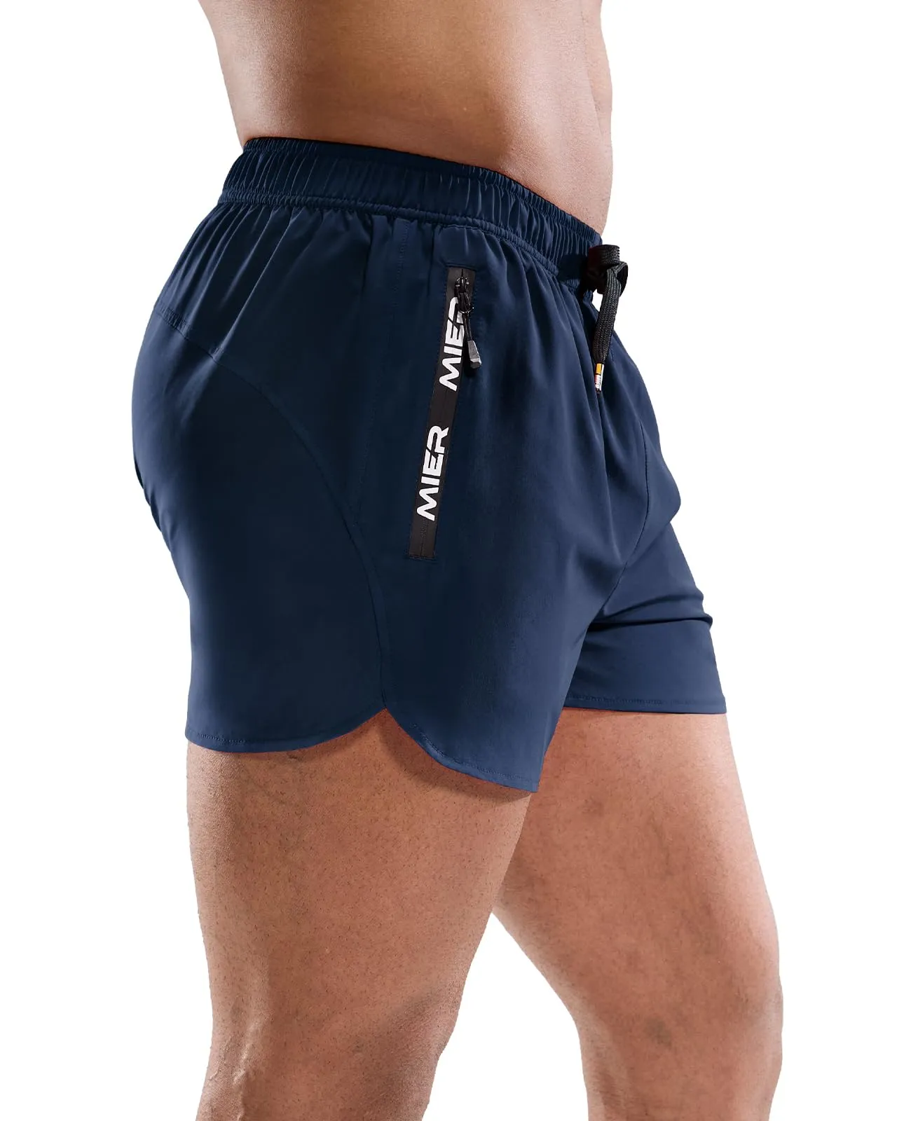 Men's PaceLite Logo Shorts W/Brief 3"