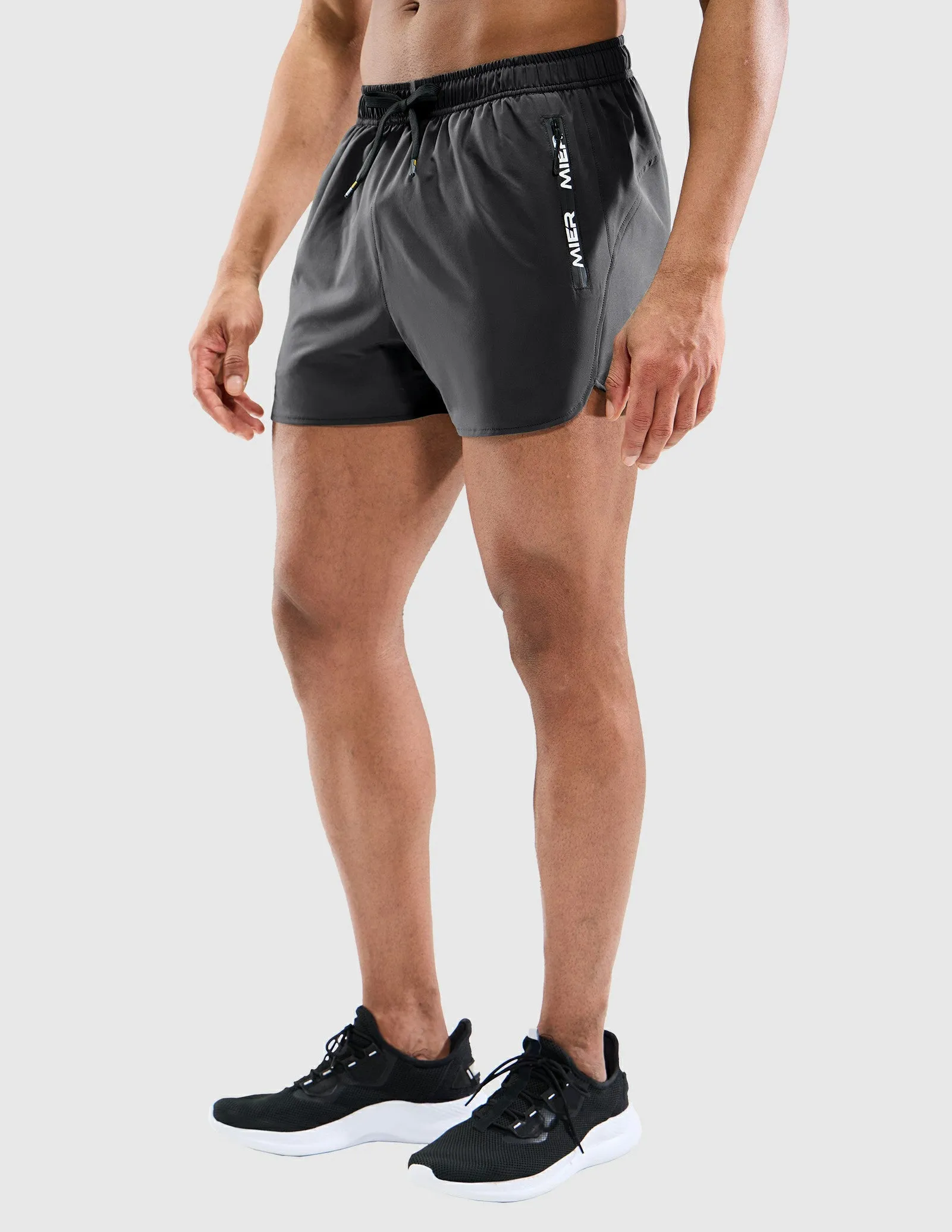 Men's PaceLite Logo Shorts W/Brief 3"