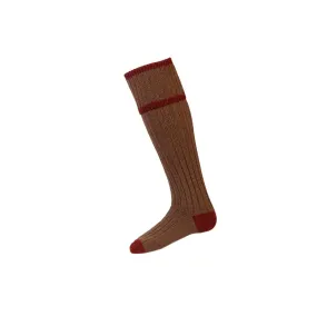 Men's shooting and Country House of Cheviot socks - Kyle in hazelnut