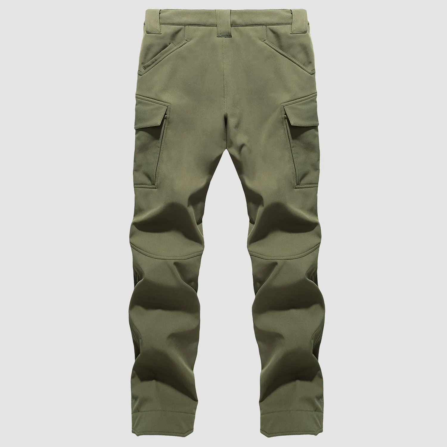 Men's Tactical Pants with 9 Pockets, Water Repellent, Warm Fleece Lined, Winter Snow Ski Pants