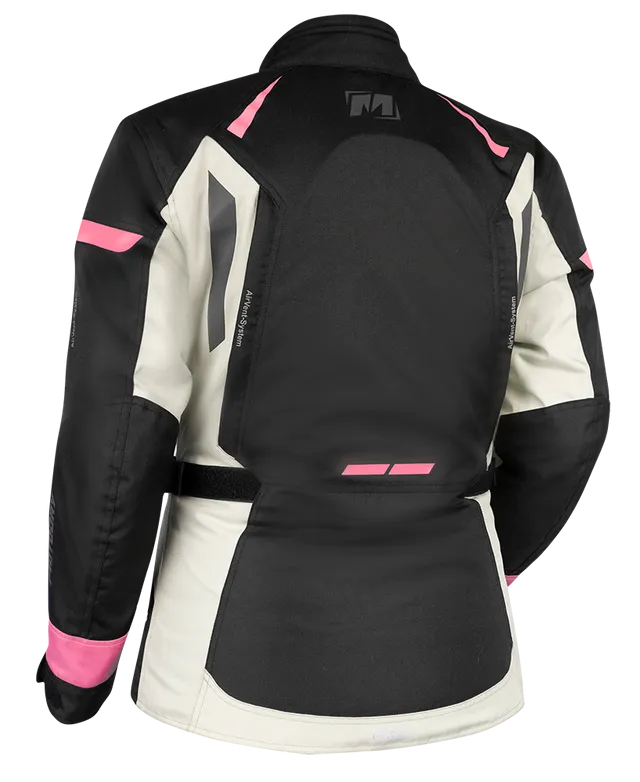 MOTODRY RALLYE 2 ADVENTURE BLACK/GREY/MAGENTA TEXTILE WOMENS JACKET