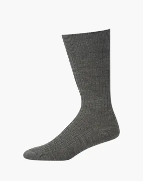 NON TIGHT RIBBED MERINO WOOL HEALTH CREW