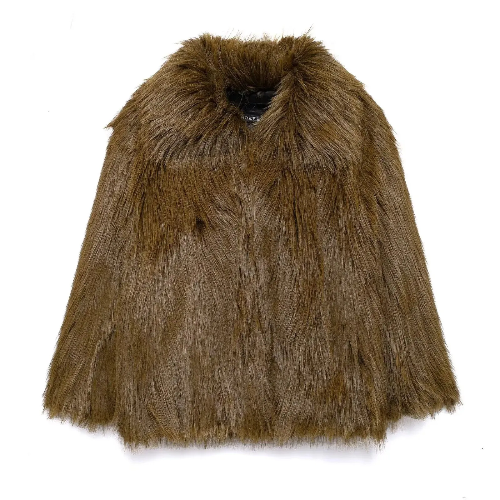 ONKOGENE Winterjacke Damen Kunstpelzmantel Mode Lose Oberbekleidung Langarm Lässige Dicke Jacken Mäntel