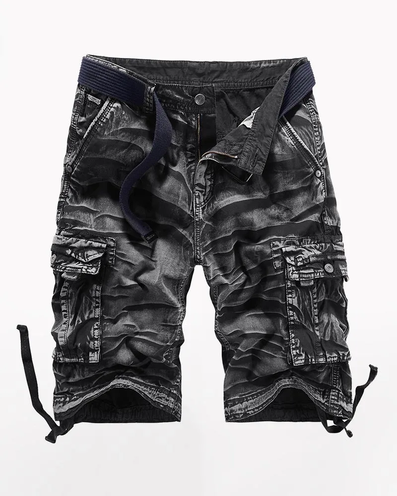 Outdoor Long Camo Cargo Shorts