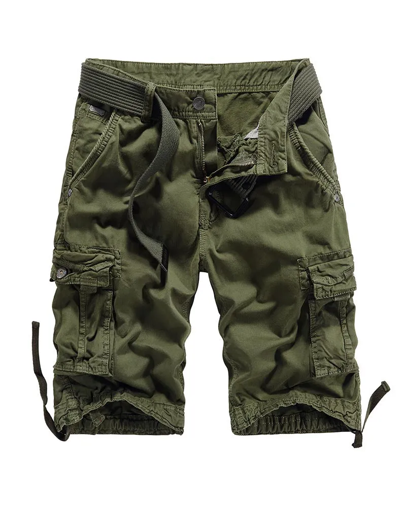 Outdoor Long Camo Cargo Shorts