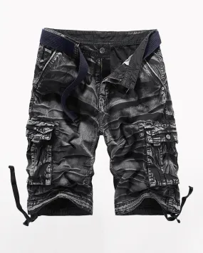 Outdoor Long Camo Cargo Shorts