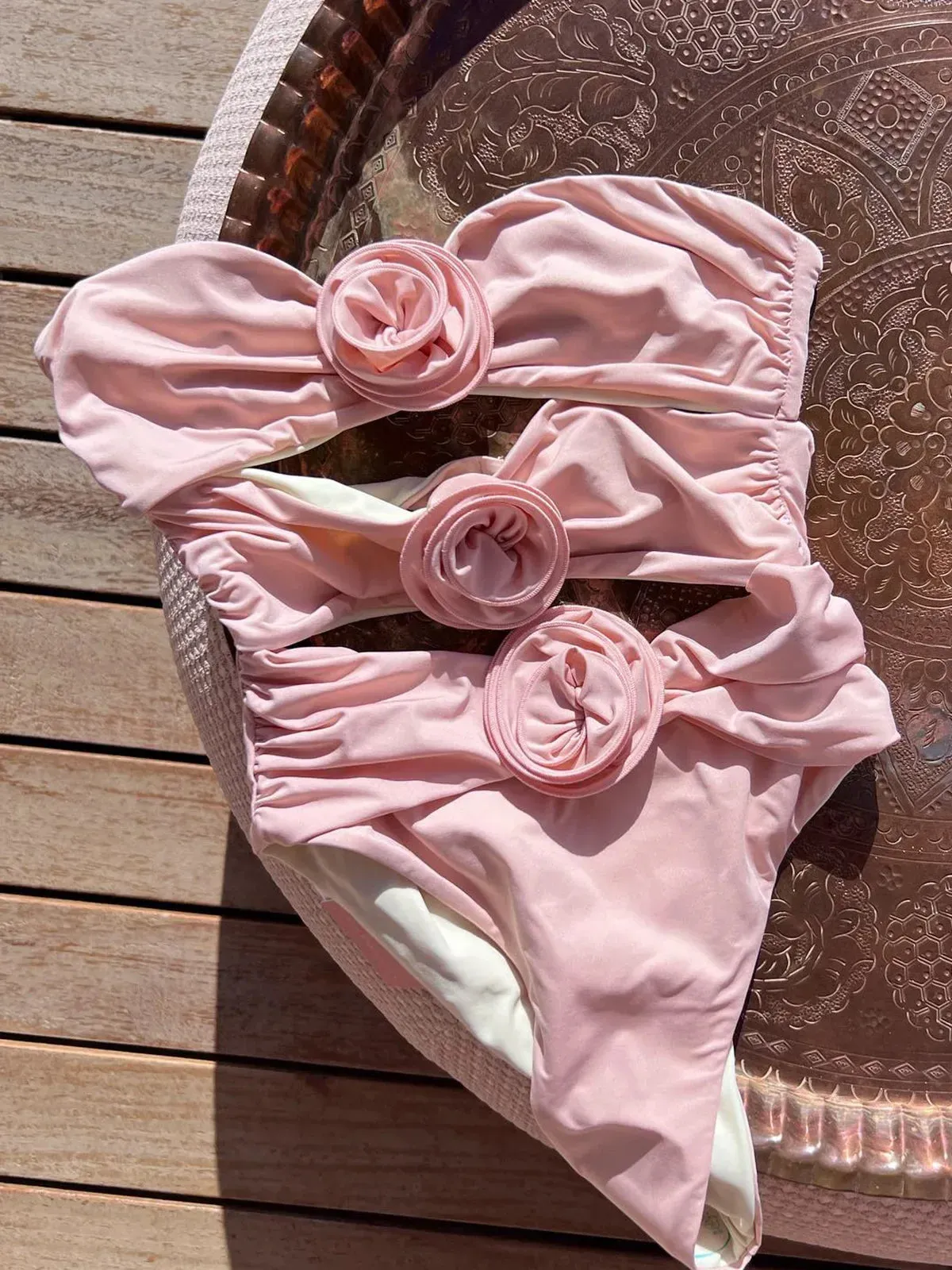 #PB 3D Flower One Piece Swimsuit