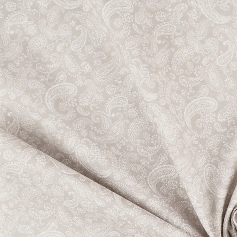Petite Lawn - Paisley Grey Yardage