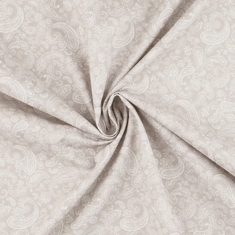Petite Lawn - Paisley Grey Yardage