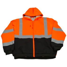 Petra Roc OBHSW-C3 Class 3 Thermal Two Tone Hooded Zip-Up Sweatshirt