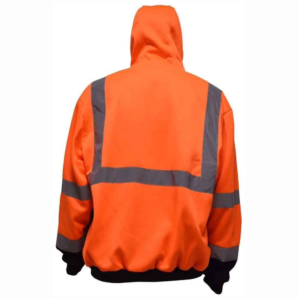 Petra Roc OBHSW-C3 Class 3 Thermal Two Tone Hooded Zip-Up Sweatshirt