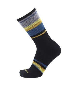 Point6 Stripe Block Light Crew Socks
