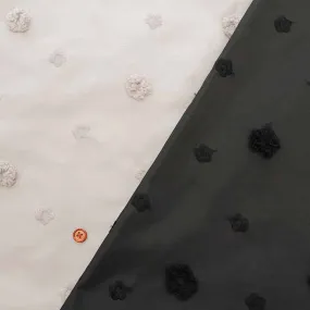 Polyester Fabric - Button Flower