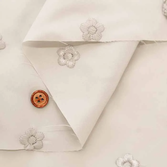 Polyester Fabric - Button Flower